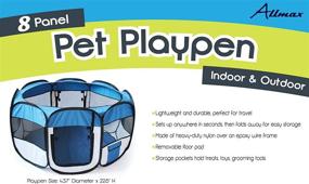 img 1 attached to 🐾 Folding Pet Playpen: Allmax's Space-Saving Solution for Pet Owners