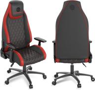 🎮 commercial grade atlantic dardashti gaming chair - bifma x5.1 tested, next-gen ergonomic design, race car inspired black with red accent, pn78050357 logo