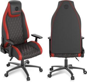 img 4 attached to 🎮 Commercial Grade Atlantic Dardashti Gaming Chair - BIFMA X5.1 Tested, Next-Gen Ergonomic Design, Race Car Inspired Black with Red Accent, PN78050357