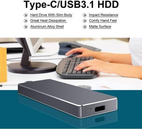 img 2 attached to 💨 Внешний жесткий диск USB3.1 высокой скорости: совместим с MacBook и Chromebook.