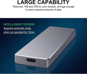 img 1 attached to 💨 Внешний жесткий диск USB3.1 высокой скорости: совместим с MacBook и Chromebook.