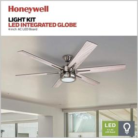 img 2 attached to 🌀 Honeywell 51035 Kaliza Modern Ceiling Fan: Remote Control, 56-inch, Gun Metal – A Sleek and Stylish Option