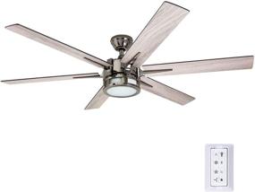 img 4 attached to 🌀 Honeywell 51035 Kaliza Modern Ceiling Fan: Remote Control, 56-inch, Gun Metal – A Sleek and Stylish Option