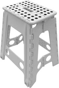 img 4 attached to 🪜 SUGARLEE 19-Inch Premium Quality Folding Step Stool for Home & Kitchen - Foldable Step Stool