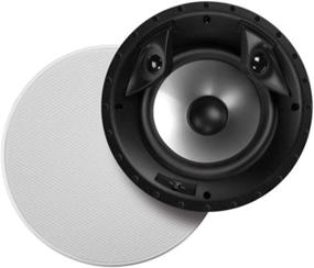 img 4 attached to 🔊 Polk Audio 80F/X-RT In-Ceiling 2-Way Round Surround Speakers - 8-inch Woofer, Dual 0.75-inch Tweeters, 100W, Paintable Sheer Grille, White, Pair