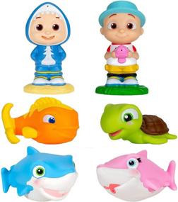 img 4 attached to CoComelon Bath Squirter Toys Pieces