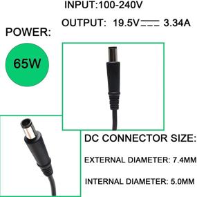 img 2 attached to High-Quality 19.5V 3.34A 65W PA-12 AC Adapter Charger for Dell Inspiron 15 Series - Reliable Power Supply Cord