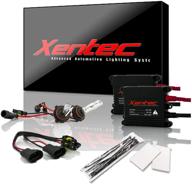 💡 xentec 9005 6000k hid xenon bulb bundle - 1 pair with 2 x 35w digital slim ballast (ultra white, also compatible with hb3, ideal for high beam usage) logo