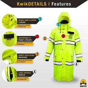 img 2 attached to Stay Safe and Visible with KwikSafety Charlotte Visibility Waterproof Reflective Gear