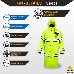 img 1 attached to Stay Safe and Visible with KwikSafety Charlotte Visibility Waterproof Reflective Gear