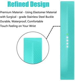 img 2 attached to 💪 Fitbit Flex 2 Bracelet Strap Replacement Band by Molitec - Optimal for Fitness and Style