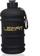 🥤 lezfit water jug: 2.2l big water bottle - half gallon capacity, bpa free, leakproof - ideal for gym, fitness, athletic, bicycle, camping logo