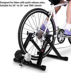 img 3 attached to DYNAMIC SE Indoor Bike Trainer - Magnetic Stand with 6 Resistance Levels and Quick Release Skewer