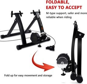 img 1 attached to DYNAMIC SE Indoor Bike Trainer - Magnetic Stand with 6 Resistance Levels and Quick Release Skewer