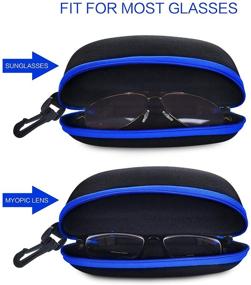 img 2 attached to 🕶️ ZZ Sanity Portable Sunglasses Set of 3 in Black for Optimal Style and Function