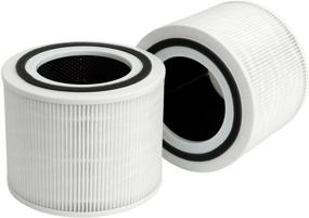 img 4 attached to Flintar 2-Pack of H13 Grade True HEPA Replacement Filters, Compatible with LEVOIT Core 300, Core 300S VortexAir Air Purifier, 3-in-1 True HEPA Filter Replacement, Core 300-RF