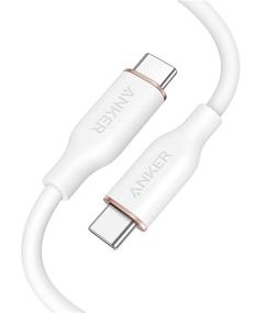 img 4 attached to 🔌 Anker Powerline III Flow USB-C to USB-C Cable, 100W 3ft, Fast Charging USB 2.0 Type C Cable for MacBook Pro 2020, iPad Pro 2020, iPad Air, Galaxy S20, Pixel, Switch, LG - Cloud White