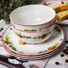 img 2 attached to Exquisite Xiteliy Porcelain Dinnerware: Perfect for Festive Christmas Decorations