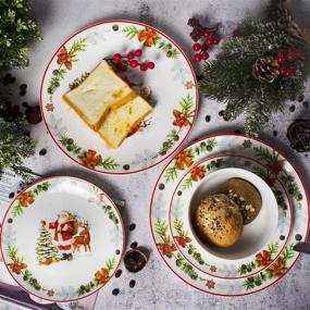 img 3 attached to Exquisite Xiteliy Porcelain Dinnerware: Perfect for Festive Christmas Decorations