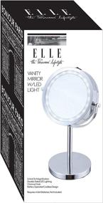 img 3 attached to 💄 Enhance Your Beauty Routine with the Elle Vanity Light Up Mirror: LED Illumination and 3X Magnification for Flawless Makeup, Cosmetics, and Skincare Application