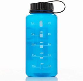 img 3 attached to 🔒 LOCK &amp; LOCK Sports Bottle with Time Markers - BPA Free, Durable Tritan Plastic for Gym, Office, or Outdoors - 1 liter, Blue