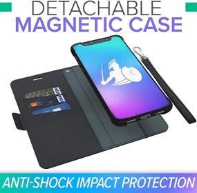 img 2 attached to 📱 Ultimate iPhone 11 EMF & 5G Radiation Protection: DefenderShield Compatible Case with Detachable Magnetic EMF Shield & RFID Blocking Wallet Case feat. Wrist Strap