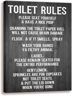 vintage woodgrain background bathroom rules d logo