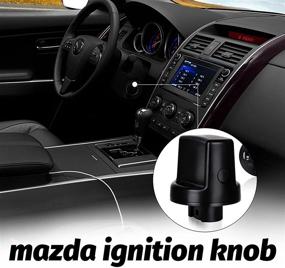 img 3 attached to 🔑 Ignition Key Push Turn Knob and Ignition Switch Base Replacement for Keyless Entry Mazda Speed 6, CX9, CX7 - D461-66-141A-02 (Turn Knob)