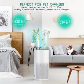 img 2 attached to 360° 3-Layer Filtration HEPA Active Carbon Air Purifier for Home, Whisper Quiet Desktop Cleaner for Small Space – Afloia MIRO, Removes Smoke, Allergens, Pet Dander, Pollen