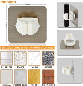 img 3 attached to 🔒 Maximize Organization: MENXEN Adhesive Reusable Anti Slip Solution