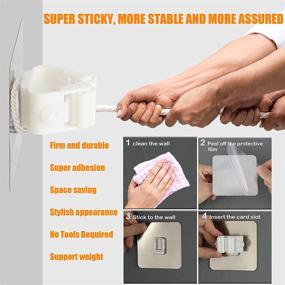 img 2 attached to 🔒 Maximize Organization: MENXEN Adhesive Reusable Anti Slip Solution