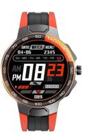 🌈 mokcf high end smart watch: full touch screen, 24 sports modes - waterproof fitness watch for men & women (orange) - iphone & android compatible logo