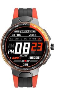 img 4 attached to 🌈 MOKCF High End Smart Watch: Full Touch Screen, 24 Sports Modes - Waterproof Fitness Watch for Men & Women (Orange) - iPhone & Android Compatible