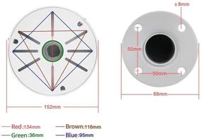 img 2 attached to Enhance Your Security System: Compcctv Universal Dome Camera Mount Bracket for CCTV/IP Cameras