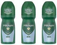 🧔 unscented mitchum roll-on antiperspirant and deodorant for men - 3.4 fluid ounce, pack of 3 logo