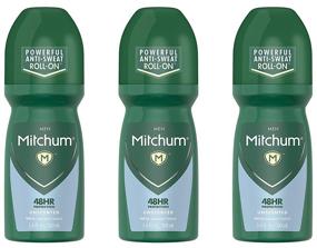 img 4 attached to 🧔 Unscented Mitchum Roll-On Antiperspirant and Deodorant for Men - 3.4 Fluid Ounce, Pack of 3