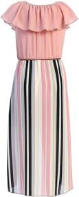 img 2 attached to Women's Off Shoulder High Low Maxi Split Skirt 👗 Romper Casual Dress Summer Birthday Jumpsuits in USA Size 4-14