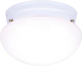 img 2 attached to 💡 Westinghouse Lighting 6661100: White Flush-Mount Ceiling Fixture with Two Lights and White Glass