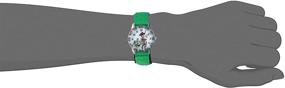 img 2 attached to 🕒 Disney Toy Story 4 Nylon Strap Watch for Boys - Green (Model: WDS000706)