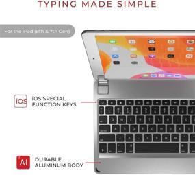 img 3 attached to Brydge 10.2 Wireless Keyboard | Compatible with iPad 9th, 8th &amp; 7th Generation | Backlit Keys | Extended Battery Life | Silver