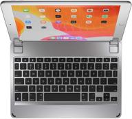 brydge 10.2 wireless keyboard | compatible with ipad 9th, 8th &amp; 7th generation | backlit keys | extended battery life | silver logo