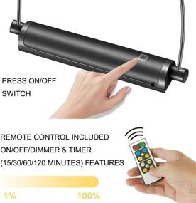 img 3 attached to 🖼️ HONWELL Wireless Picture Light: Remote Control LED Artwork Lighting with Timer Dimmer and Swivel Lamp Head - Battery Powered Accent Lights for Painting Frame Mirror