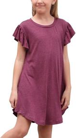 img 4 attached to 👗 GORLYA Girls' Clothing with Ruffle Sleeve Pockets - GOR1047