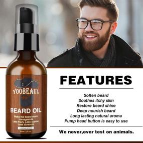 img 1 attached to 🧔 Classic Beard Oil 60ML: Organic Tea Tree & Jojoba Oils for Moisturized, Softened & Strengthened Beards! Sandalwood Scent & Premium Natural Conditioning