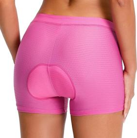 img 1 attached to 🚴 Premium Women's 4D Padded Bike Shorts for Outdoor Sport & Indoor Cycling