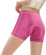 🚴 premium women's 4d padded bike shorts for outdoor sport & indoor cycling logo