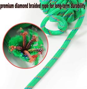 img 1 attached to 🎣 Wellmax Diamond Braid Nylon Rope – 50FT Extra Thick All Purpose Braided Flag Line Utility Line with Shock Absorption – UV Resistant, High Strength & Weather Resistant - 3/8" - Enhancing Durability & Versatility