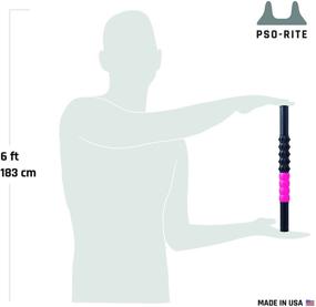 img 2 attached to 💆 PSO-Stick Ласковое облегчение мышц: Ночной черный роллер для эффективного ручного массажа