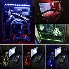 img 3 attached to 💡 Enhance Your PC Aesthetics with the DS PC RGB LED Light Strip for Mid Tower/Full Tower Cases (60CM, SATA Connector, H Series)