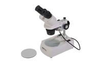 🔬 amazon basics binocular stereo microscope with forward mount, wf20x eyepieces, 40x/80x magnification, 2x/4x objectives logo